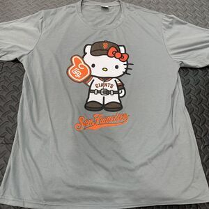 Rare Limited San Francisco Giants Sanrio Hello Kitty T-Shirt Size XL MLB worn 1x